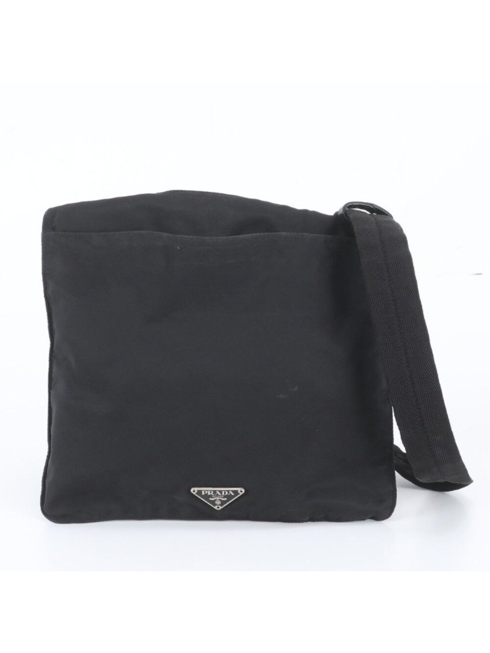 Prada Tessuto Nylon Triangle Logo Shoulder Bag Crossbody Messenger